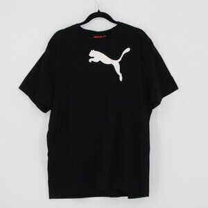 4 Puma Black Short-Sleeve T-Shirt Men Size XL 100% Cotton Crew Neck